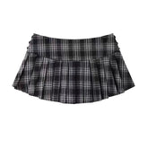 Mini Skirts For Woman Korean Plaid Skirts Y2k Clothes Cute Short Skirts Harajuku Vintage Pleated Skirts Preppy